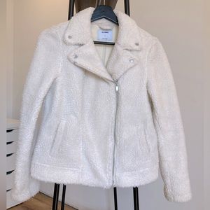 Old Navy Sherpa Moto Jacket Women’s S